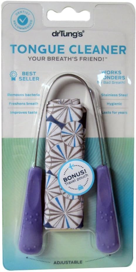 Dr. Tung's Tongue Cleaner, Stainless Steel (2 Pack)