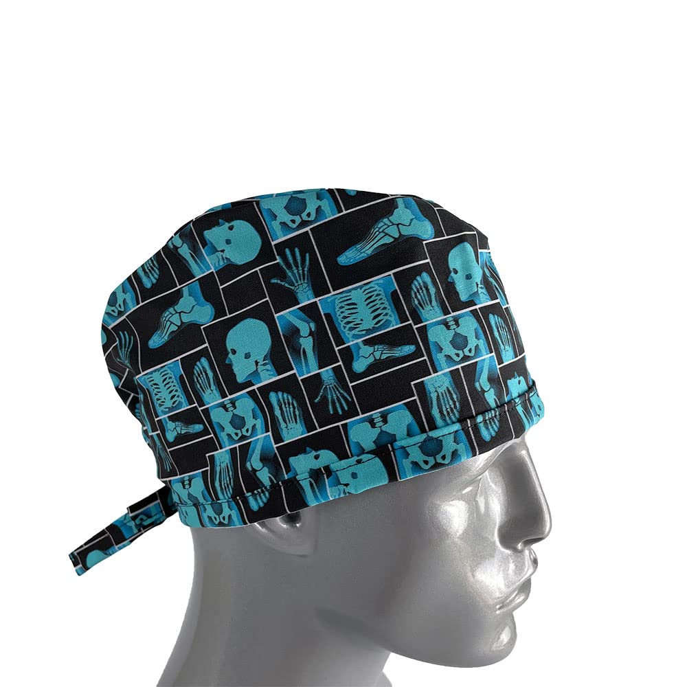 Unisex Medical Scrub Cap - The Hip Bone's Connected to, Unisex Scrub Hat, Nurses hat, Surgical Scrub hat, Medical Scrub Cap, OR Hats, DR. Hats, Scrub Caps for Women Blue