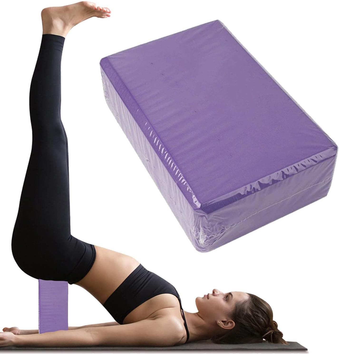 BLLX High Density Yoga Block Colorful Foam Dance Practice | Pilates Brick Exercise Fitness Stretching Health Training Back Support Bend Gym Body Shaping Sports Tool For Men Women (Pack of 2) (B0CXTJHN9M) Amazon Price History, Amazon Price Tracker