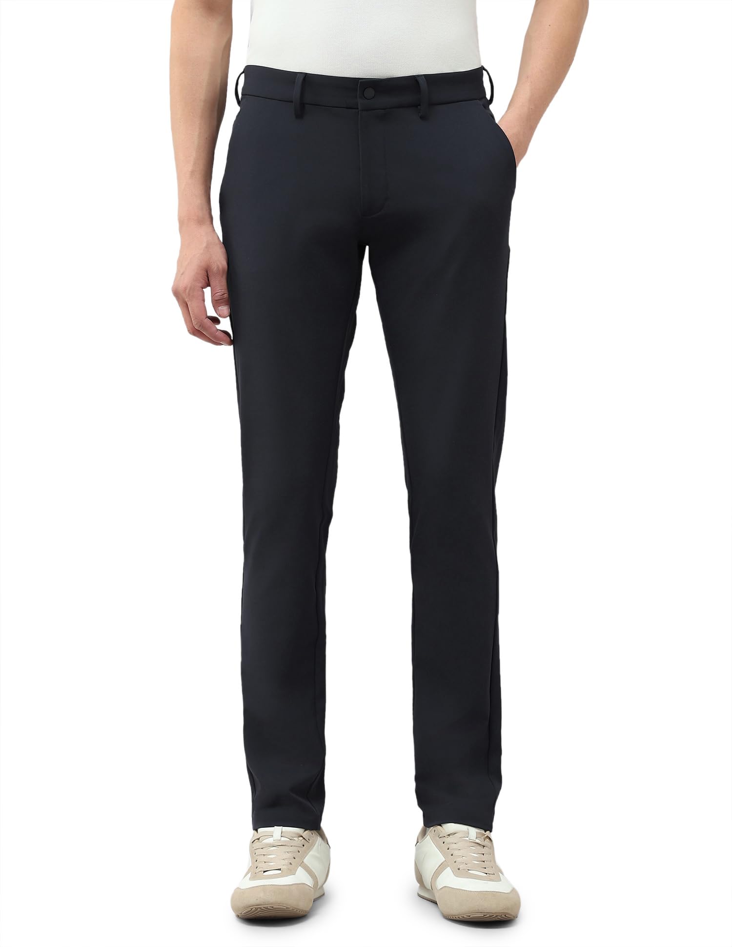 u.s. polo assn. U.S.Polo Association Men's Satin Riley Straight Fit Trousers-picture-25