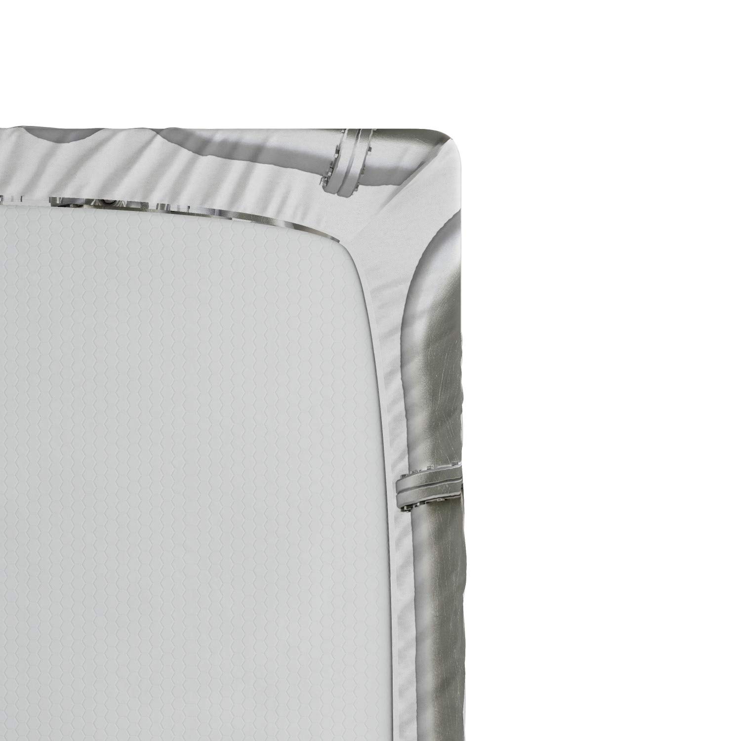 ABAKUHAUS Lenzuolo Con Angoli In Microfibra – Griglia Perforata, Tasca Elastica Tutt'intorno, 90x200 Cm, Terra D'Ombra - 2