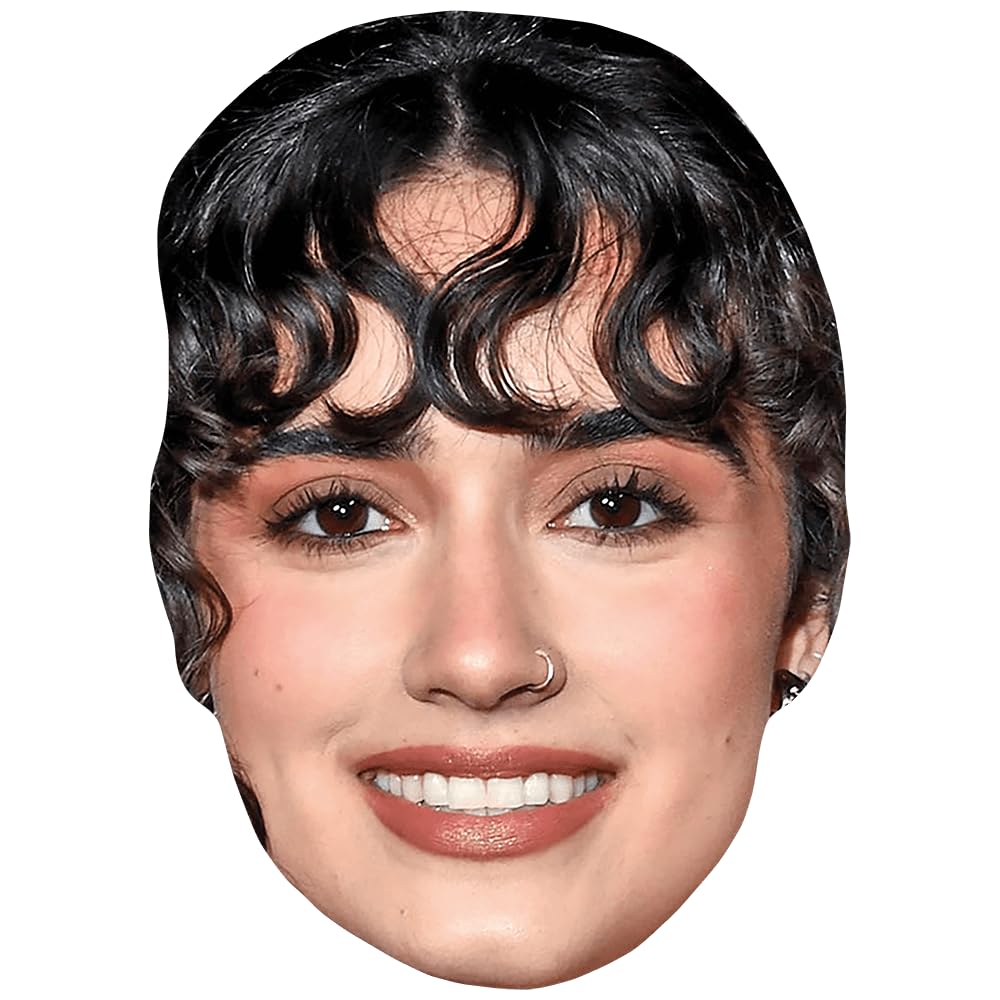 Asha Banks (Curls) Celebrity Mask, Flat Card Face, Fancy Dress Mask
