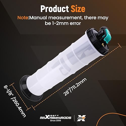 Miniatura 7 de maXpeedingrods Extractor de fluido manual de 2.5 galones9.5L, bomba extractora de aceite automotriz, bomba de llenado de transmisión, cambiador de