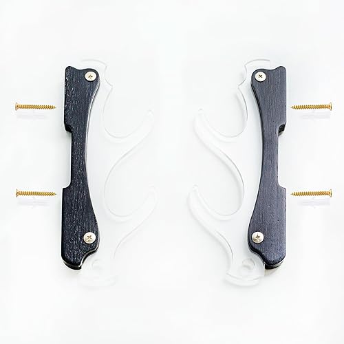 Miniatura 5 de Soporte de pared Katana de acrílico transparente para armas, soporte de pared para espada, soporte de espada samurái, soporte de exhibición