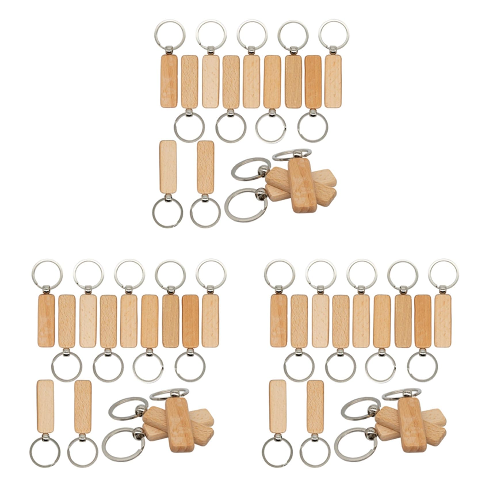 Porte-clés en bois à personnaliser pour fabriquer des cadeaux faits main