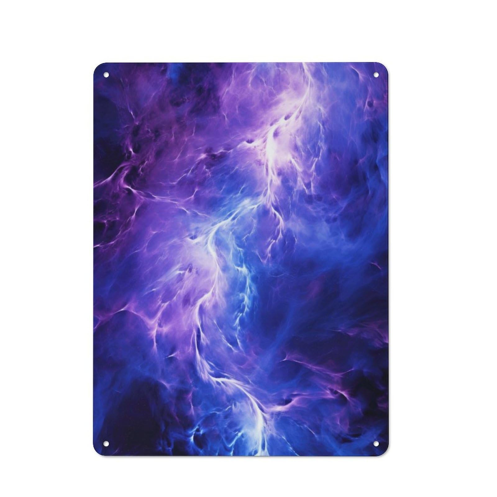 Junmoney Purple Thunderstorm Metal Sign 40X30cm With For Workshop Wall, Rustic Decor, For Garage, Workshop And Man Cave Decoration