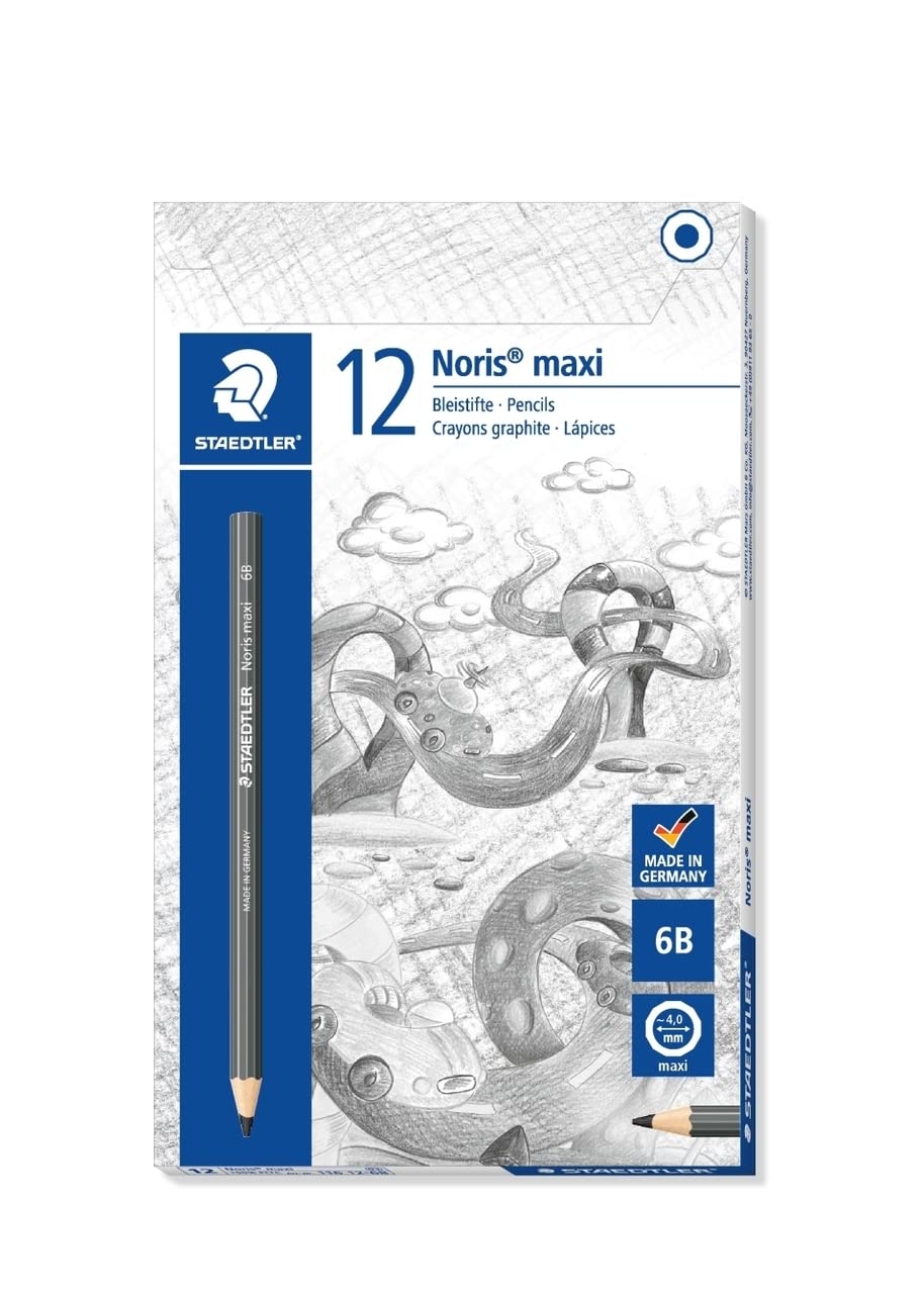 Staedtler Noris Club Maxi 116 2B Lot de 12 stylos à mine graphite