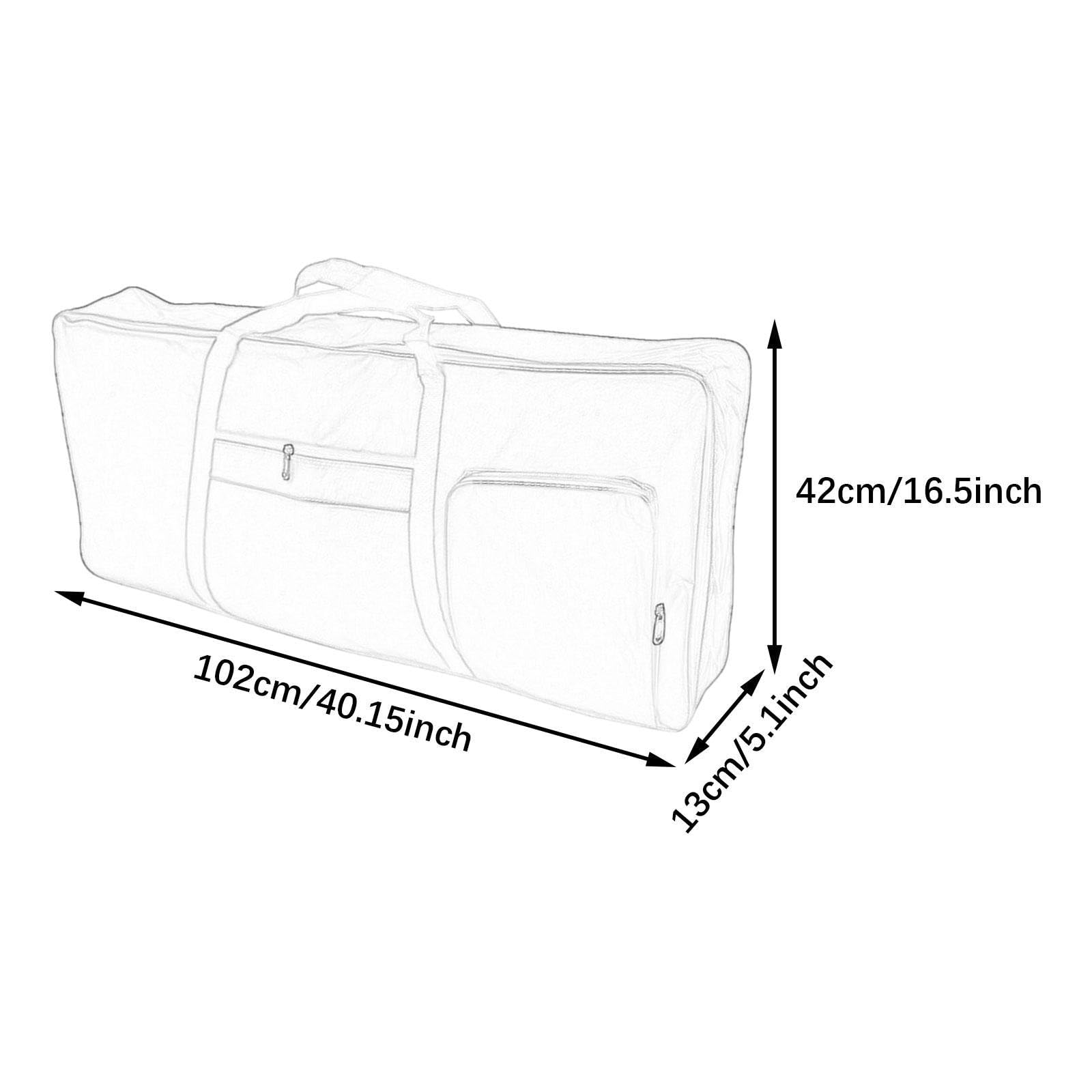 Amagogo Borsa per tastiera a 61 tasti, custodia protettiva per tastiera, custodia per il trasporto, custodia protettiva universale, borsa per tastiera per, Blu