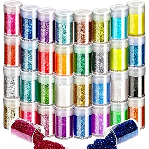 FANDAMEI 32 Colour Nail Glitter Set Cover