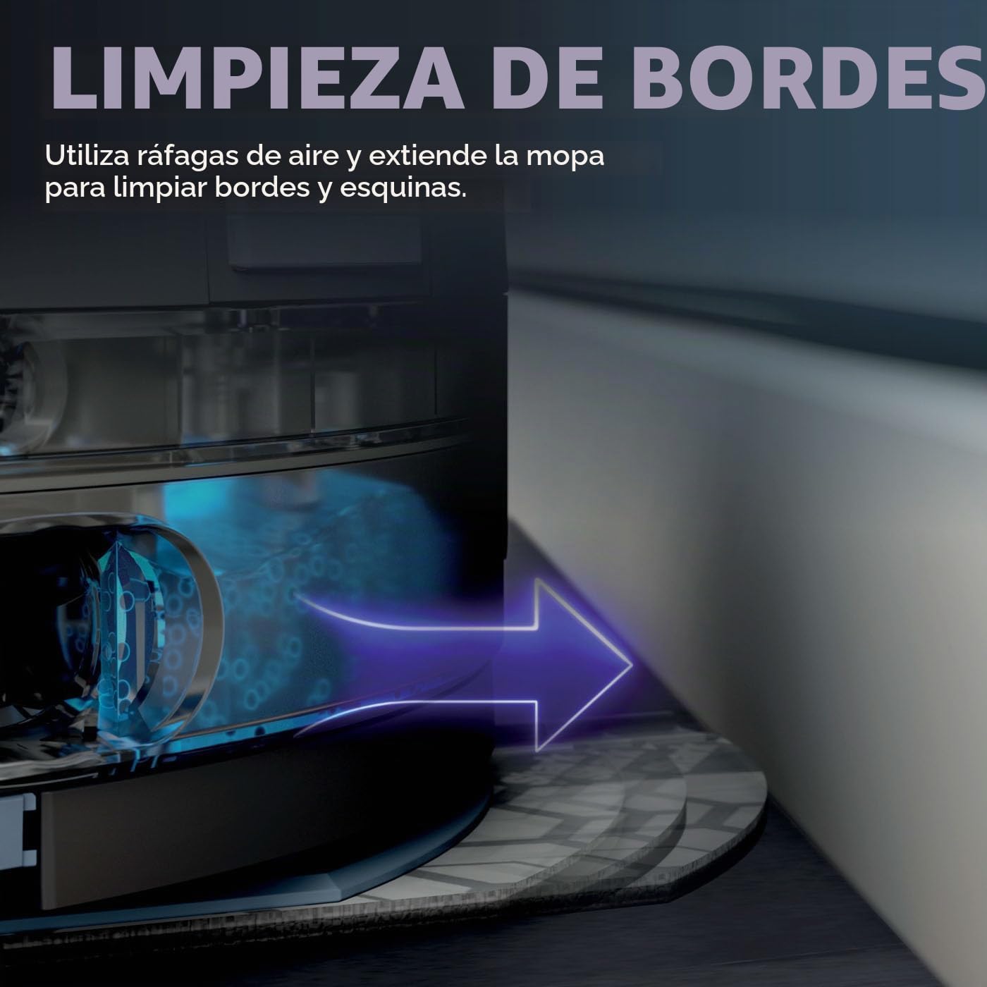 Shark PowerDetect Robot Aspirador y fregona 2 en 1, NeverTouch 30 días autovacía y autorecargable, con navegación 3D y LiDAR, NeverStuck Obstáculo Bypass, WiFi/App/Alexa, Negro RV2800YEUK