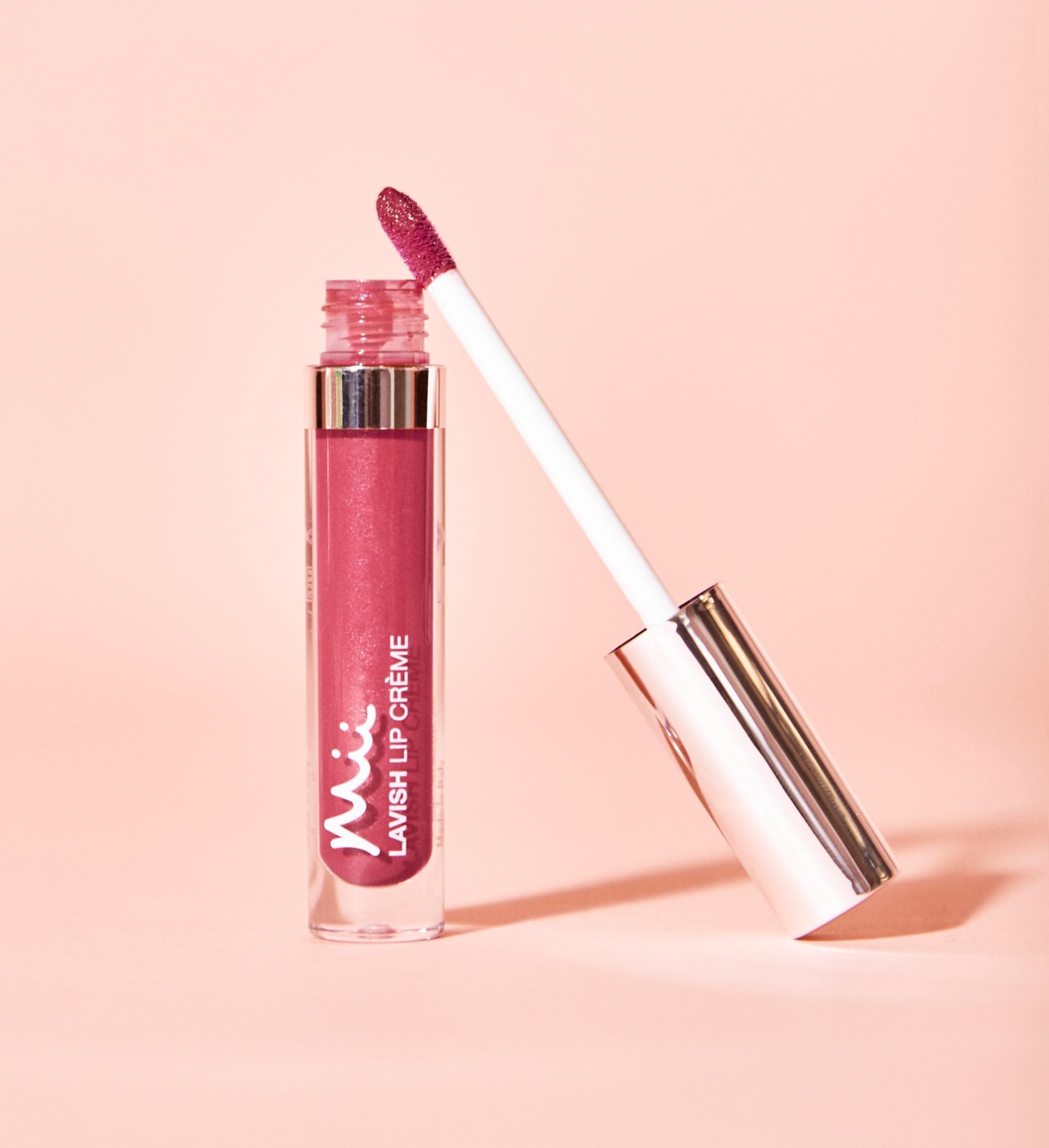 Mii Cosmetics Lavish Lip Crème Lip Gloss - Full-Coverage Colour, Non-Sticky Shine, Moisturising & Hydrating - Tryst - Image 4