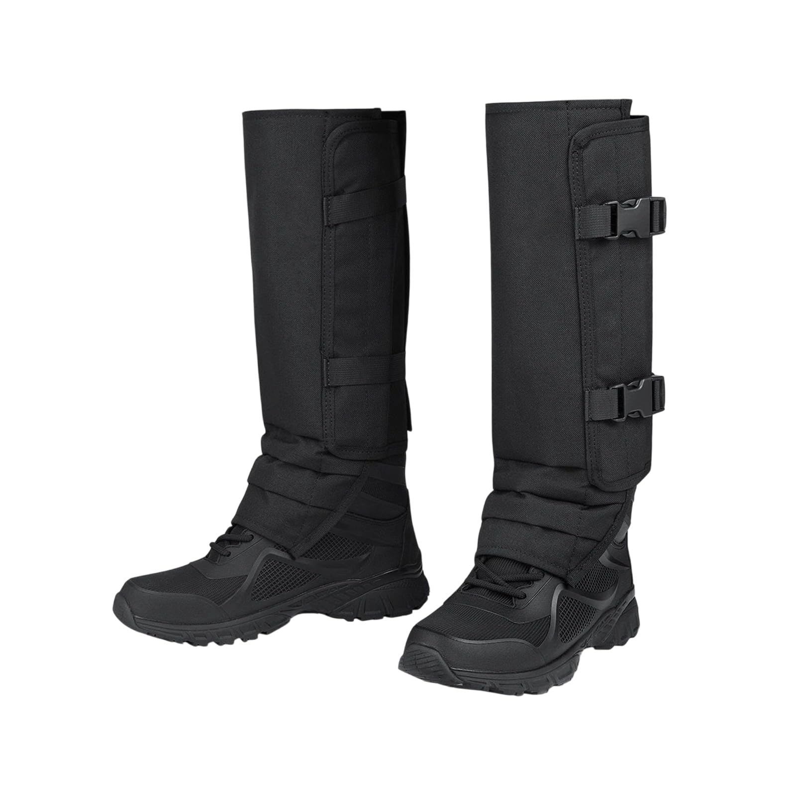 EasyByMall Guêtres de randonnée en tissu Oxford et doublure en polypropylène avec boucles réglables pour la chasse, le camping, les travaux agricoles, protection contre les serpents et les épines