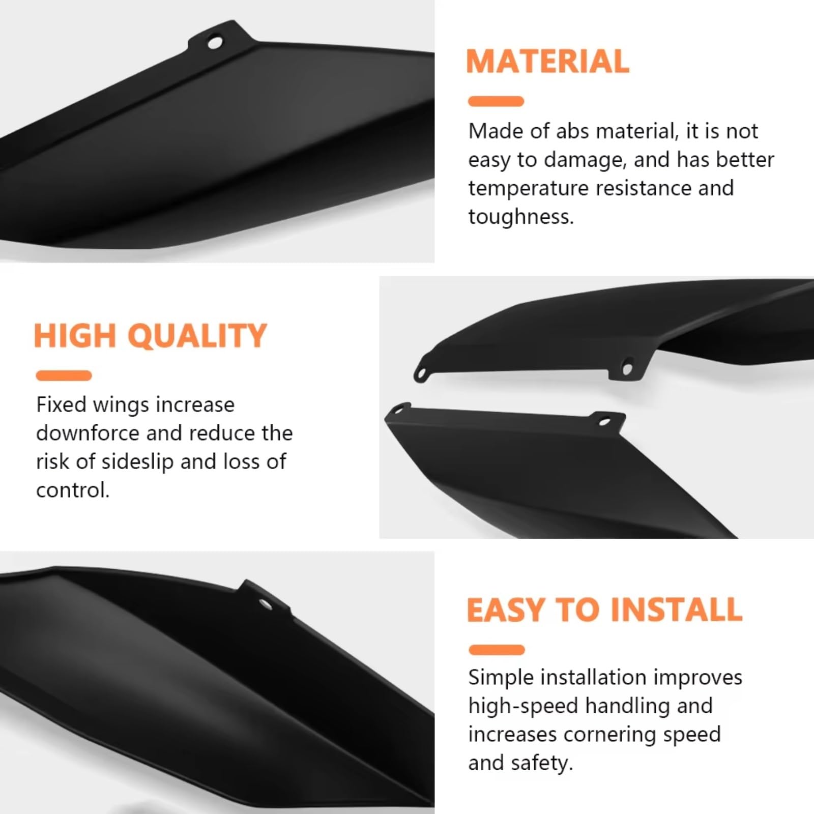 Motorrad-Flügelspoiler Für ZX-25R Für ZX-4R Für ZX-4RR Aerodynamisches Winglet