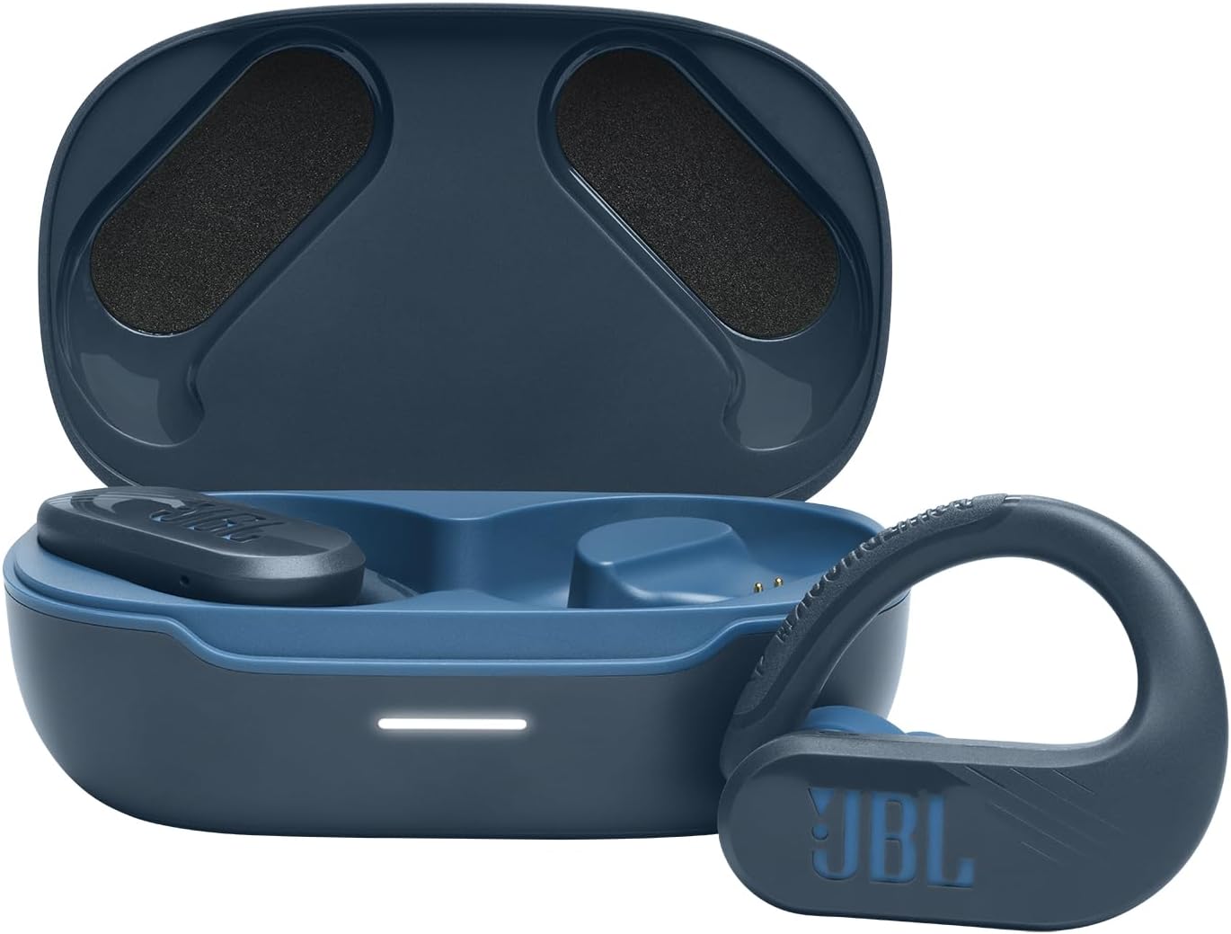 JBL Endurance Peak 3 Dust and Water Proof True Wireless Active Earbuds, JBL Pure Bass Sound, 50H Battery Hours, Ambient Aware & Talk Thru, 4-Mic Technology, Powerhook Design - Blue, JBLENDURPEAK3BLU