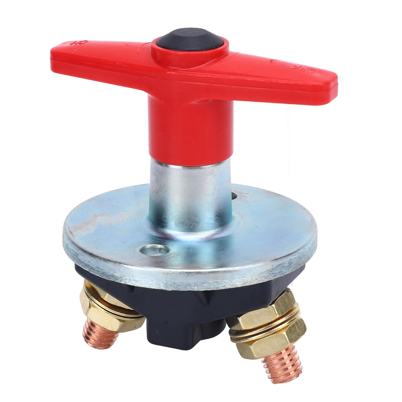 Battery Disconnect Switch, 12V-60V 300A Battery Isolator, Heavy Duty Power Cutoff with M10 Studs for Marine RV Truck ATV