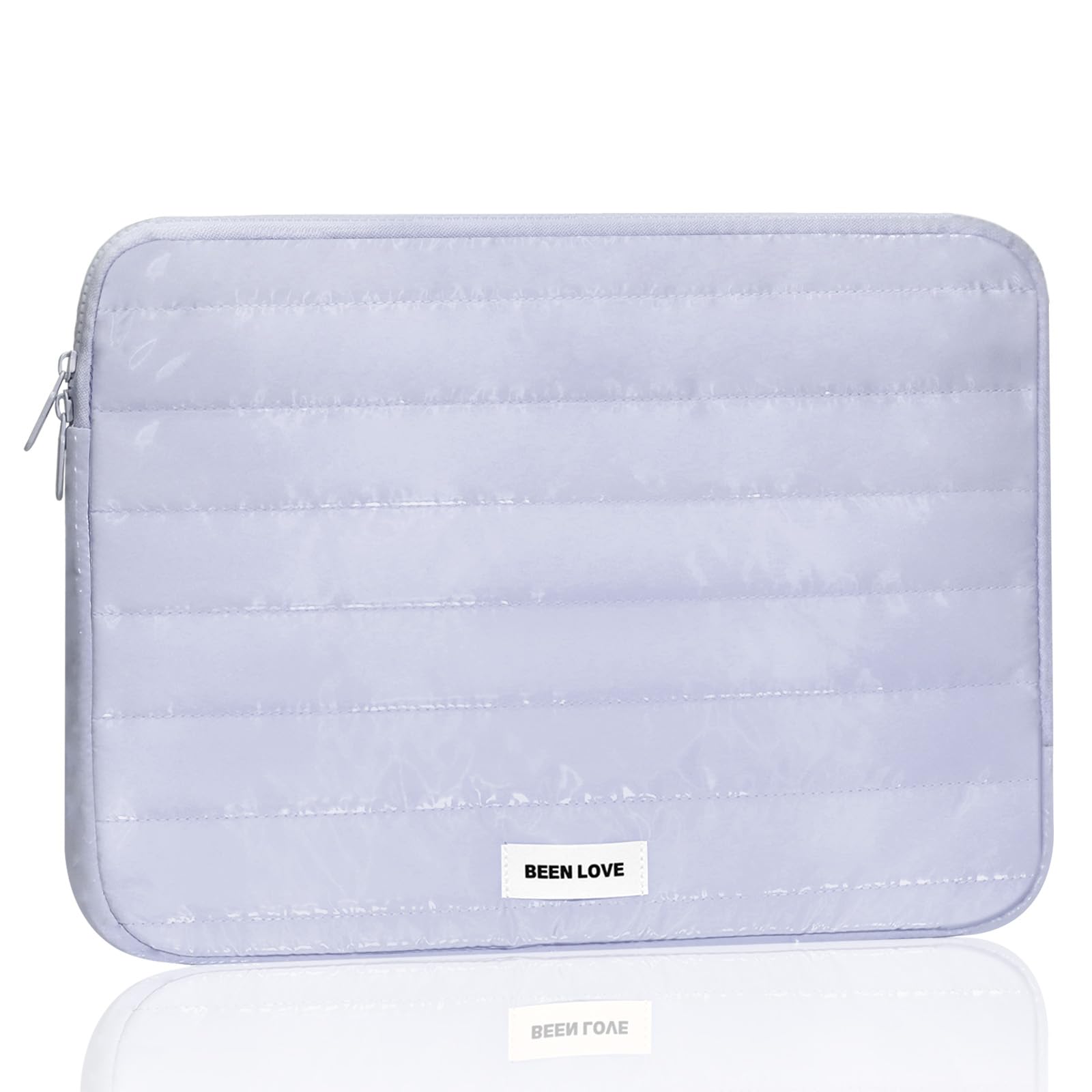 DSDCDJ Puffy Laptop Sleeve Bag, 13 Inch Water Resistant Laptop Case with 3-Layer Protection, Computer Bag Cover Compatible with MacBook Air/Pro, HP, Dell, Lenovo, Asus and More, Purple