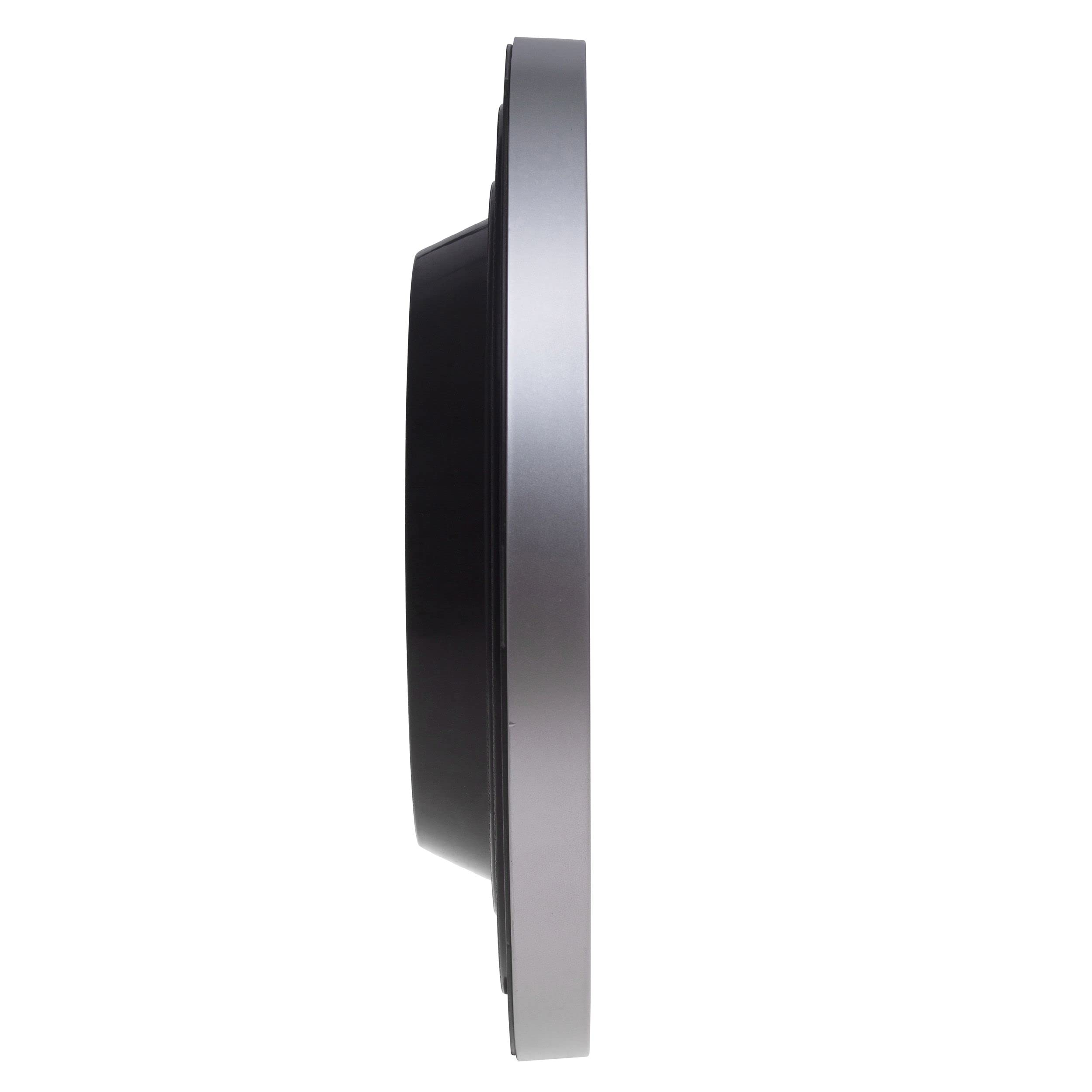Maul Horloge Murale MAULstep 30 cm, Horloge à Quartz, Argenté