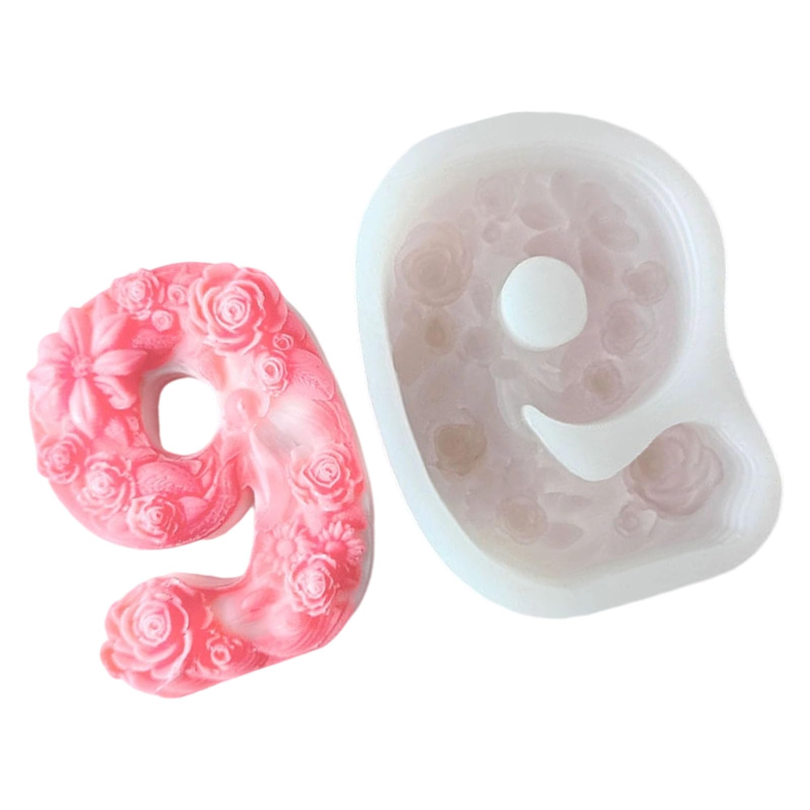 Jazuaiao Silicone Number Materials for Personalize Party Decorations Easy Demolding Silicone Number Cake