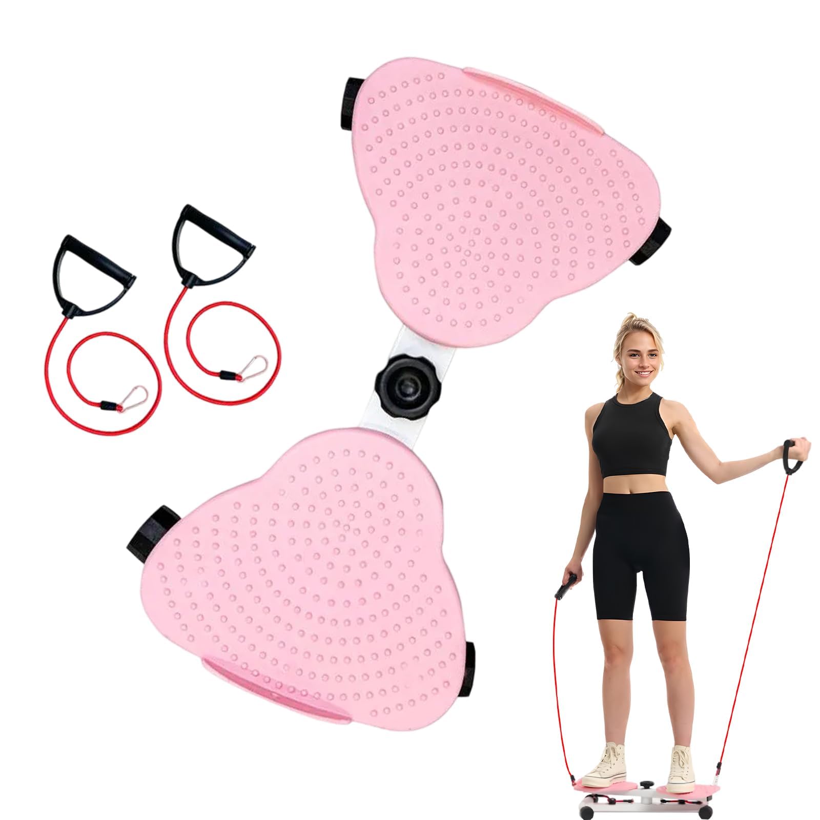 Waist Sculptor Machine Twister；Waist Twisting Disc, Exercise Equipment for Home use, Waist Sculptor Disc Twister, Waist Twisting Fitness Equiment Standing for Women（Pink）