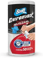 Scott Duramax Pano Reutilizável em Rolo, Branco, 58 folhas