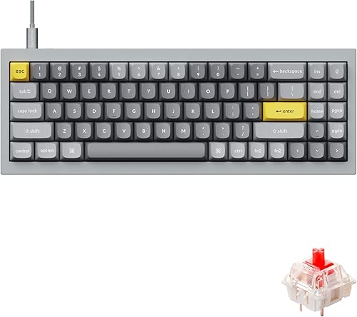 Keychron Q7 70% Layout Teclado mecánico personalizado con cable RGB intercambiable en caliente compatible con Mac Windows Linux, QMKVIA Macro