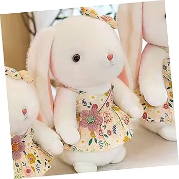 花柄ドレスのうさぎのぬいぐるみ わたしのワンピース ウサギのぬいぐるみ 花柄ドレス - メルカリ