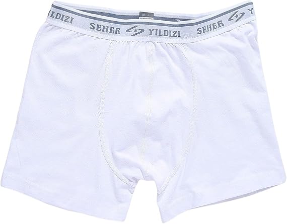 Seher-3l  Seher Erkek Elastan Boxer-Beyaz-XXL