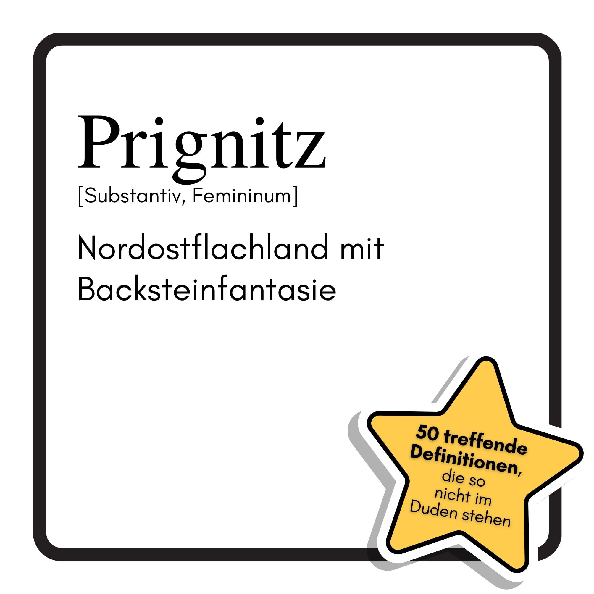 Prignitz: Nordostflachland mit Backsteinfantasie. Das lustige Geschenkbuch für Mann, Frau, Kollege, Freund zu Geburtstag, Weihnachten