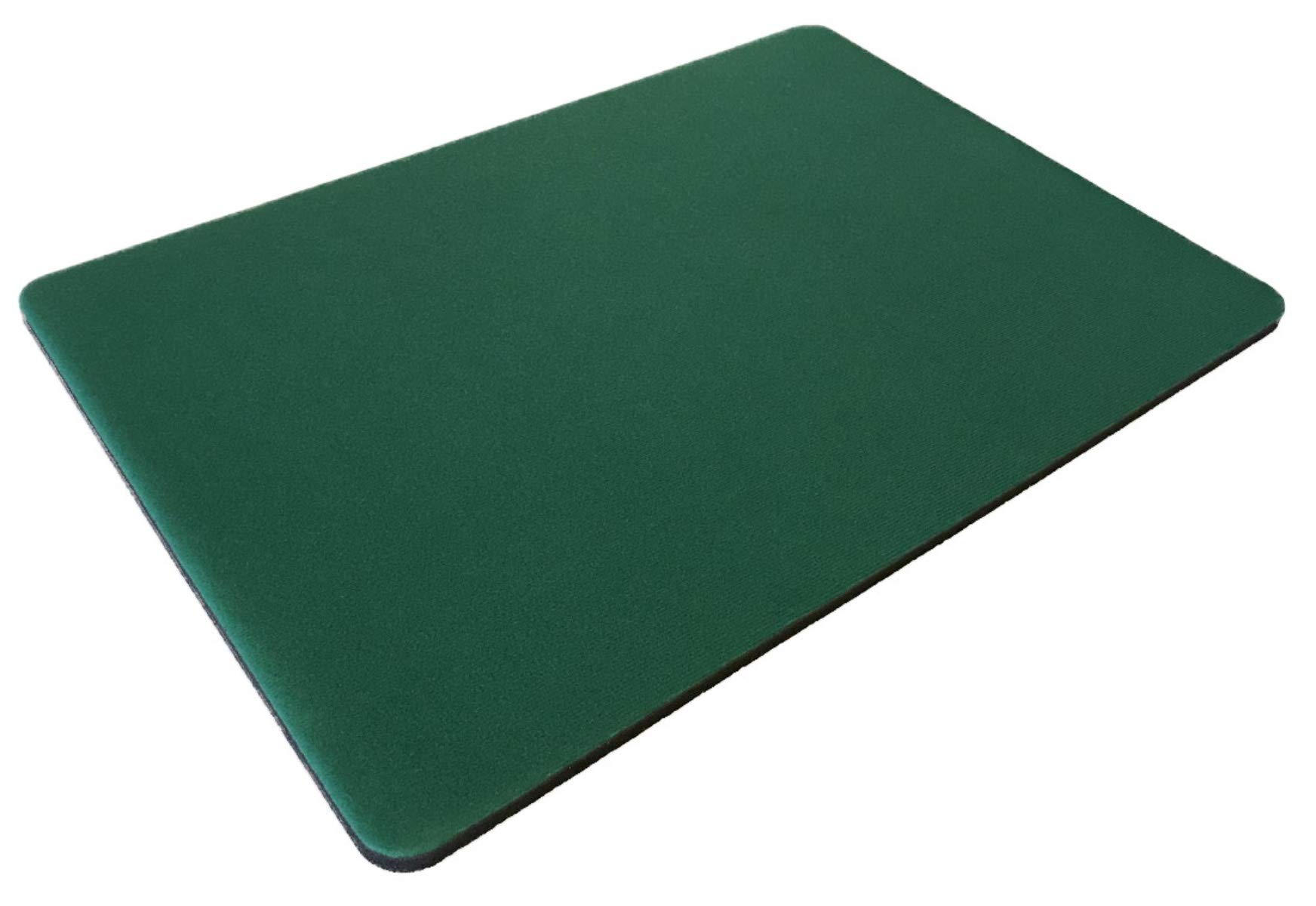 Premier Green Close-up Magic Pad, Non-Slip Grip Table Mat for Card Tricks and Coin Illusions - 16 by 23 Inches