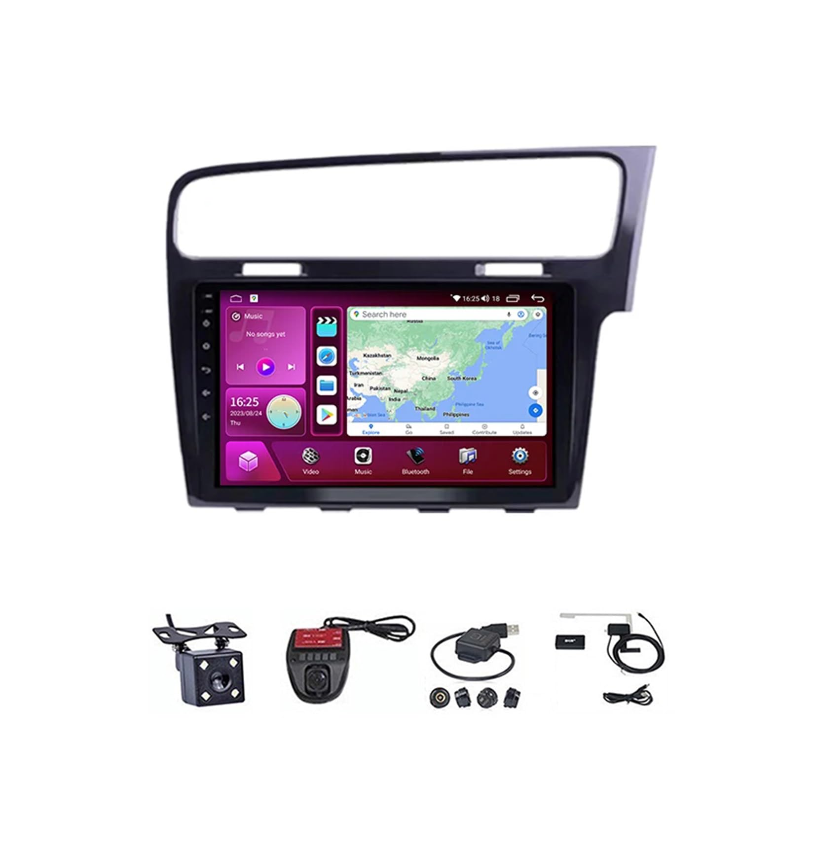 Lecteur multimédia vidéo M300S 4G haute définition pour VW Golf 7
