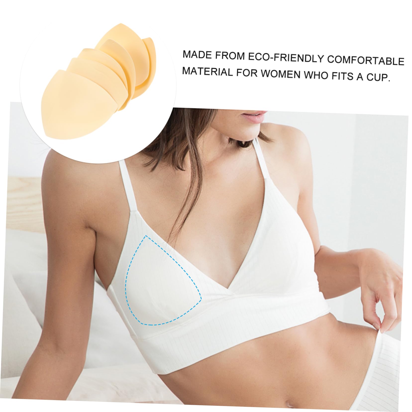 PACKOVE 30 Pares Trajes De Baño De Malla Para Mujer Insertos Push up Almohadillas Triangulares Sujetador Deportivo Para Mujer Tapas Mama Ropa De Deporte Sostén De Las Mujeres