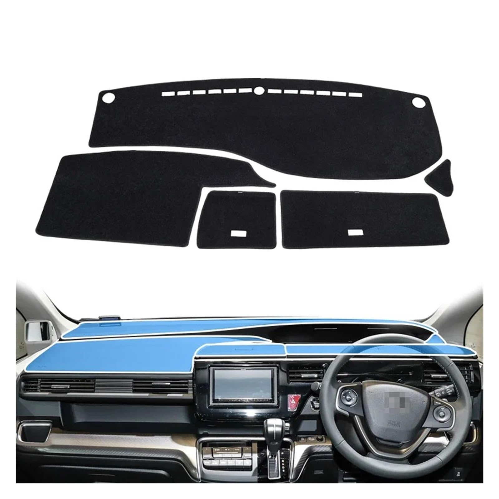 Armaturenbrett-Abdeckmatte Für StepWgn G5 Auto Armaturenbrettmatte Zubehör Sonnenschutz Schutzpolster Dashboard rutschfeste Mat
