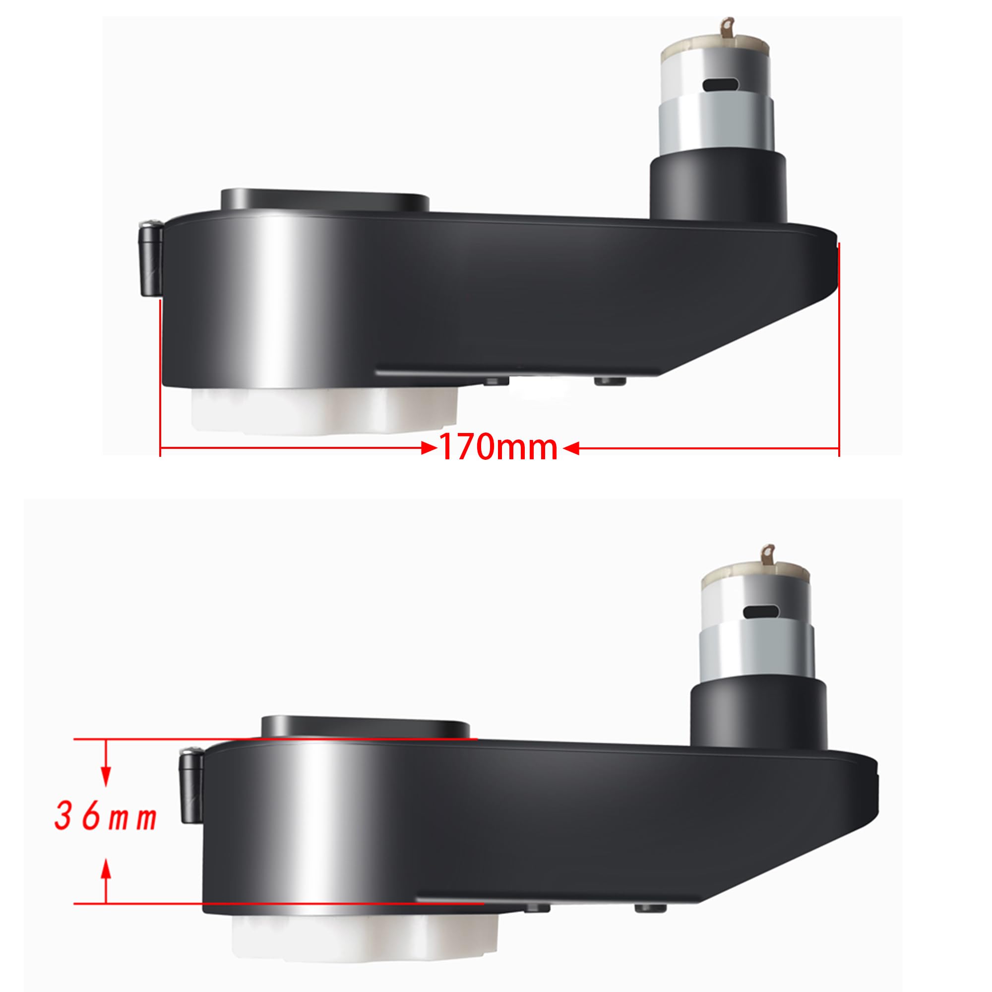 6V-12V RS390 Motor Gearbox for Kids ELectric Ride on Toys Car,High-Speed Motor Gearbox for 12V Electric Motor Bike Upgrade Replace Accessory Parts (2PCS 12V 16000RPM) - Image 4