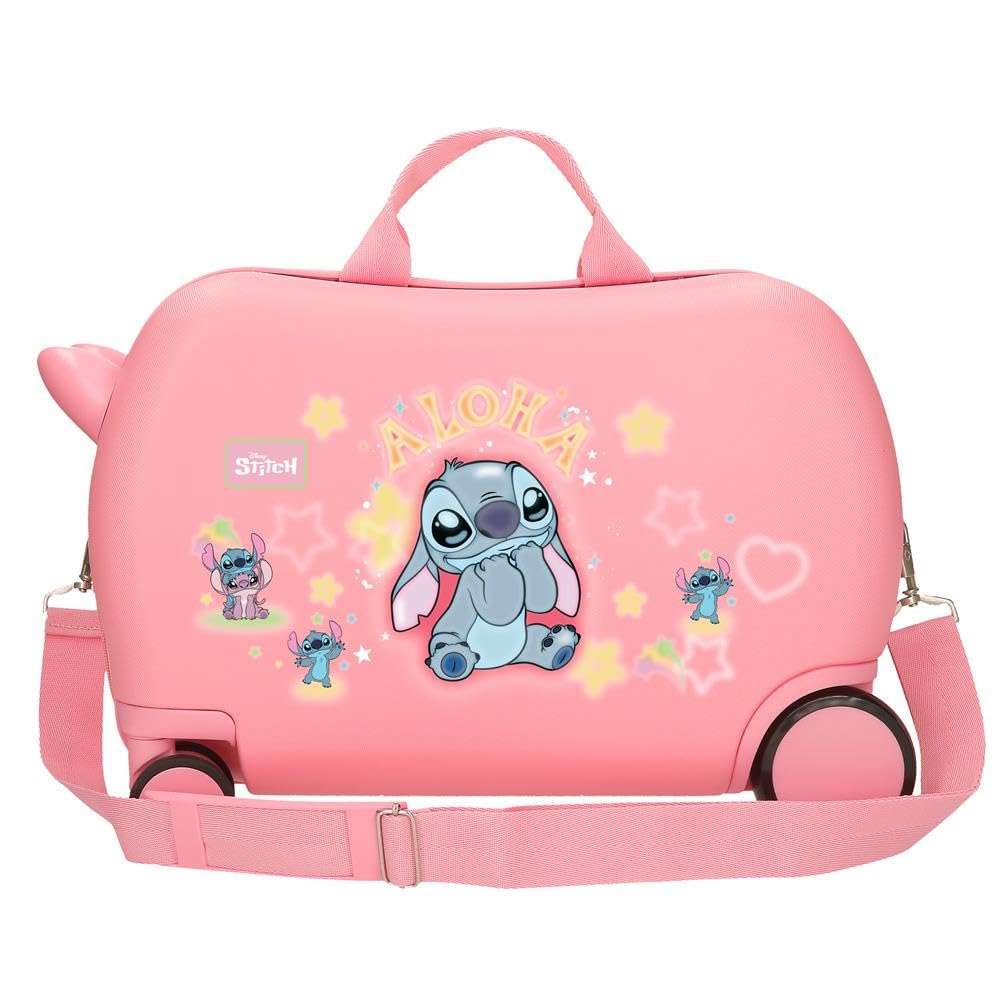 Joumma Disney Stitch You&Me Maleta Infantil Rosa 45x31x20 cms Rígido 1,8 kgs ABS 1,8 kgs 24,6L Equipaje de Mano