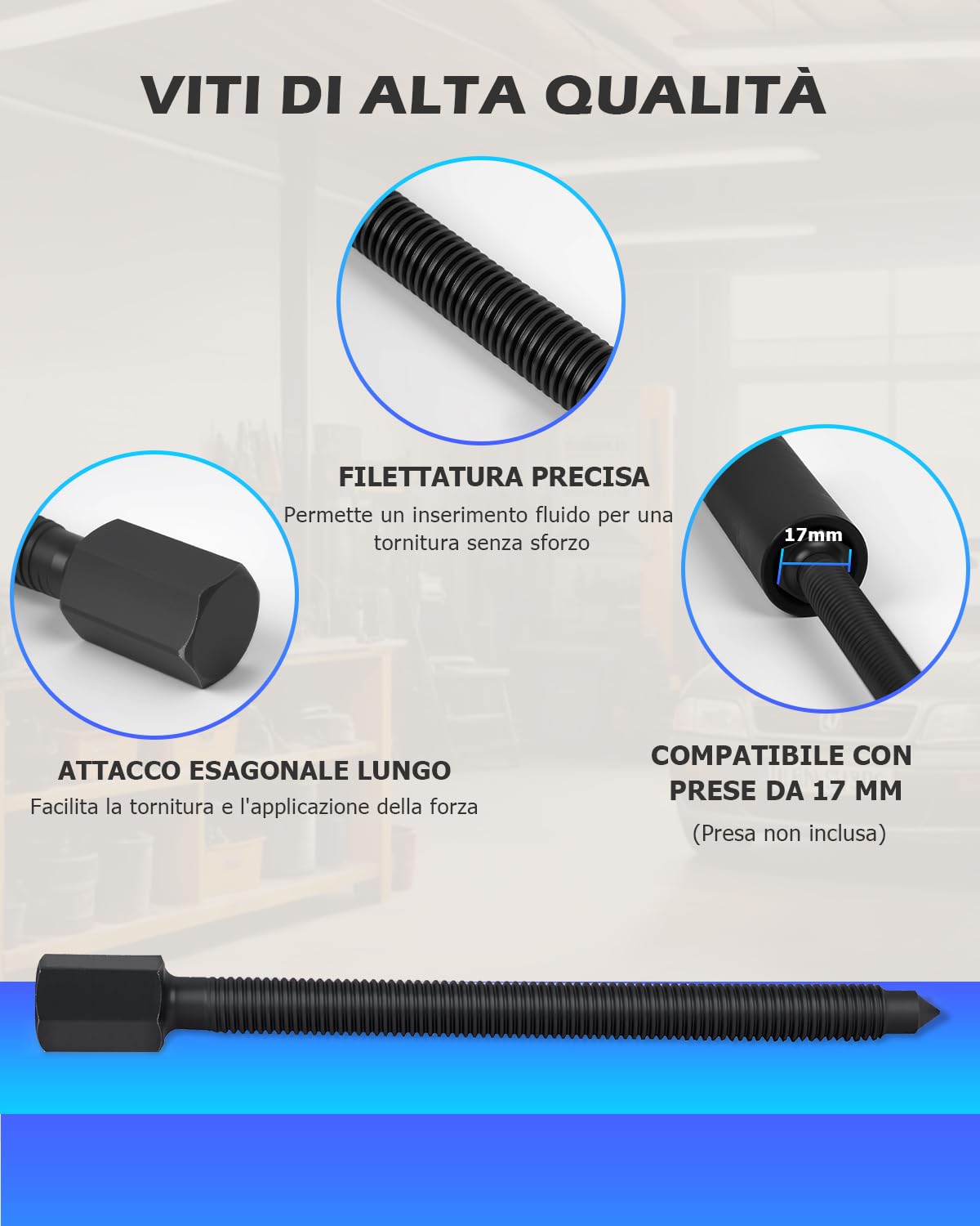 DAYUAN - Set di estrattori e separatori per cuscinetti, 12 pezzi, capacità di 5 tonnellate, kit di estrattori per cuscinetti da 5 cm e 7,6 cm