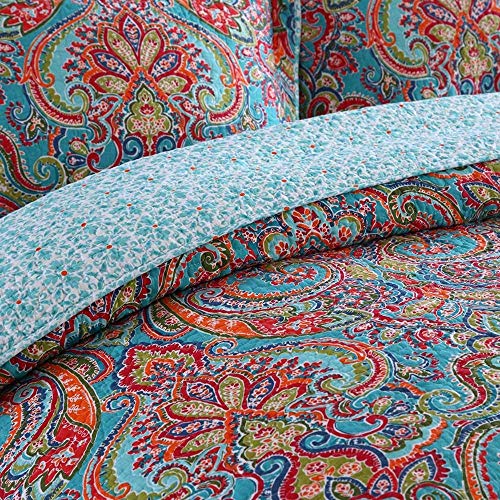 Newlake NL-FUYUNZHANFANG-KING Cotton Bedspread Quilt Sets-Reversible Patchwork Coverlet Set thumb #2