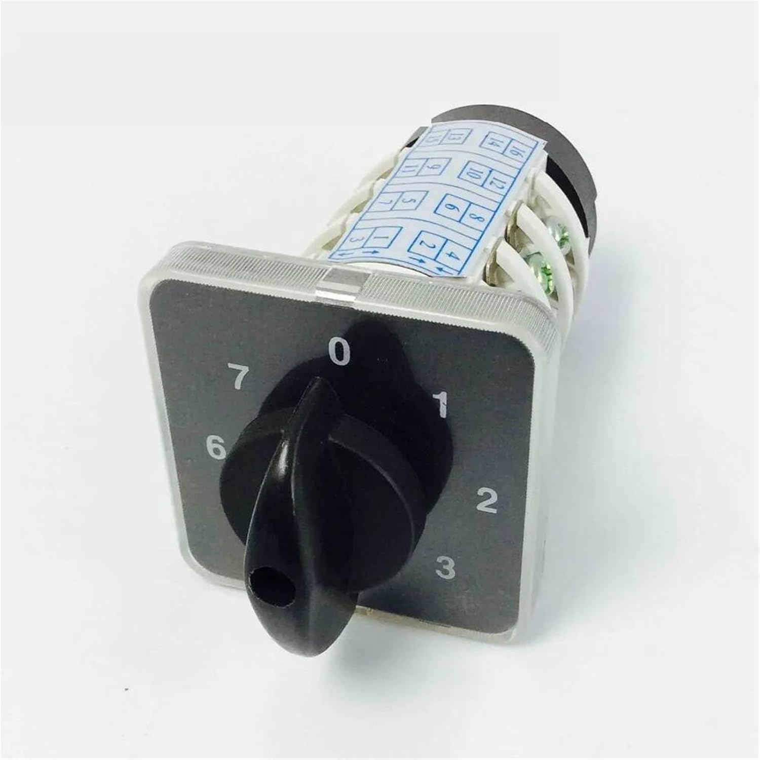 7 Positions Rotary Cam Switch Four Poles 20A Manual Electronic Starter Machine Control High Voltage Electrical Selector LW31 YMZ12-20/4