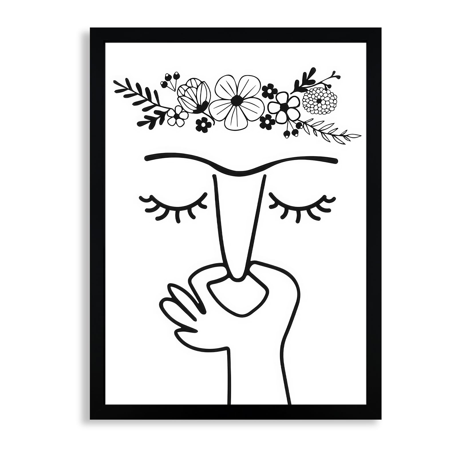 WRFON Framed Line Bathroom Wall Art