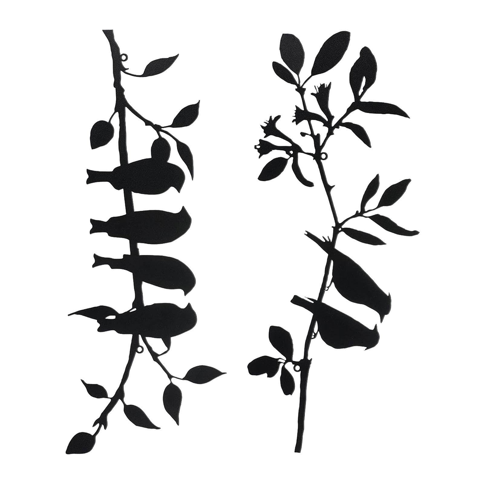 Pixzcsa Vivid Birds Metal Wall Art Decor Sculpture Ornament For Living Room Bedroom Garden Patio Wall Hanging Decoration Is Suitable For Garden Living Room, Style C