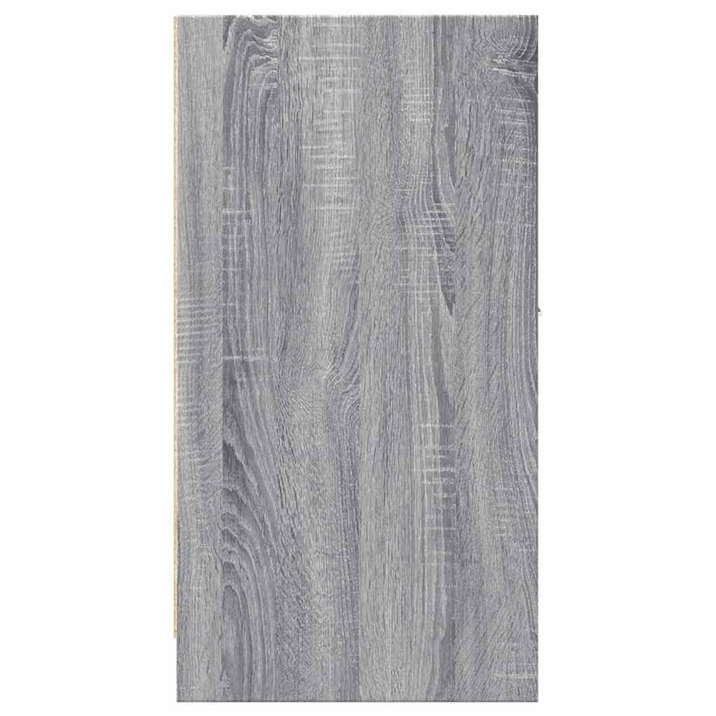 Armadio per farmacie, in legno Sonoma, 40 x 41 x 77,5 cm, con 2 cassetti e spazio per soggiorno, ufficio, corridoio, cucina, cassettiera stabile con guide in metallo, versatile armadio