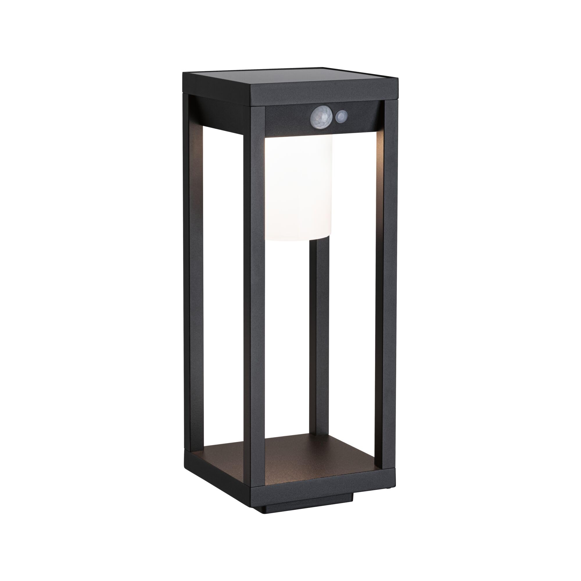 Paulmann 94573 LED Solar Lichtobjekt Marisol mit Bewegungsmelder IP44 incl. 1x5,5 W Warmweiß Schwarz kabellos Kunststoff wiederaufladbar 3000 K