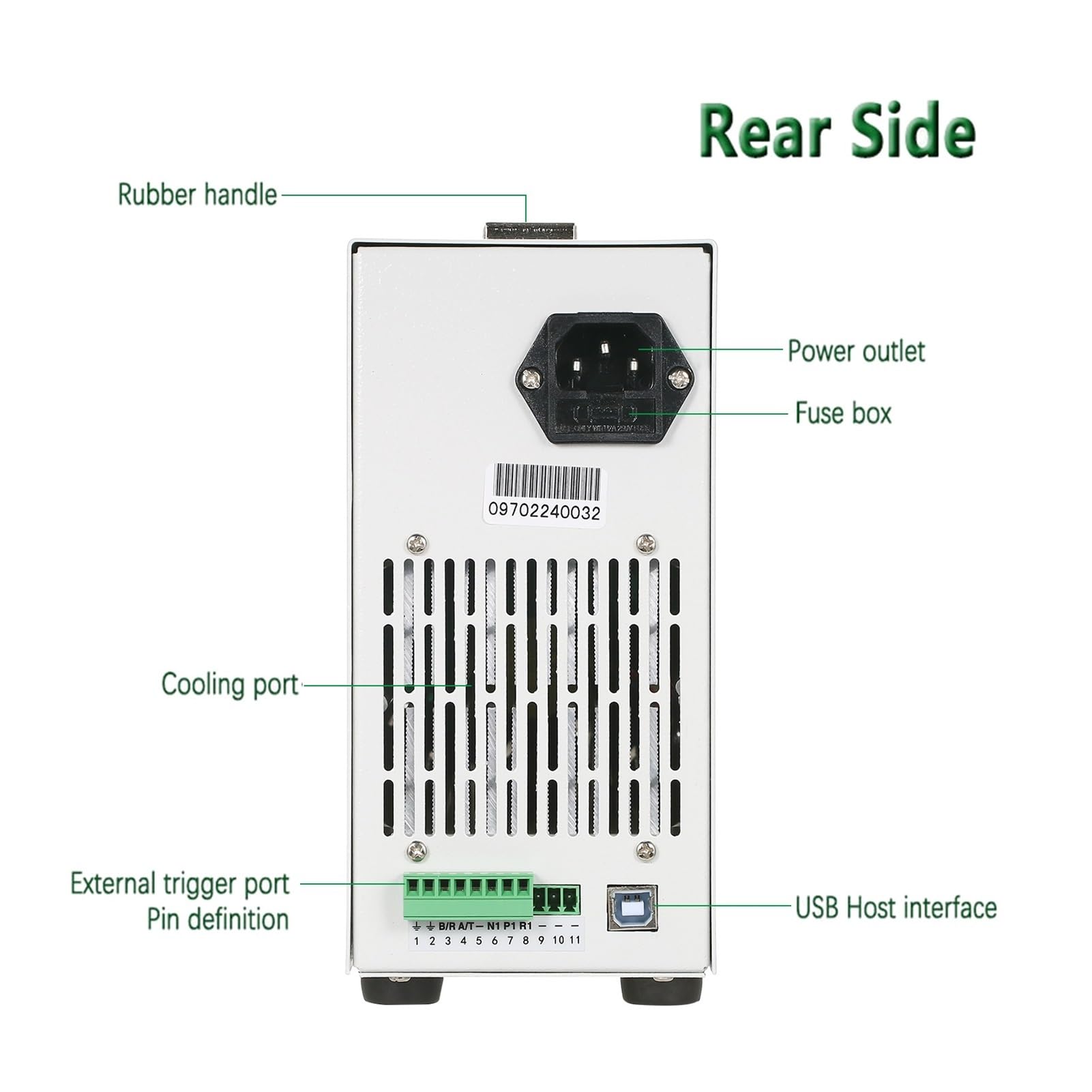 Probador de baterías, Probador de resistencia interna de capacidad de batería de dos canales con carga electrónica de CC programable ET5420A+, 200 W/400 W, 15 A/40 A