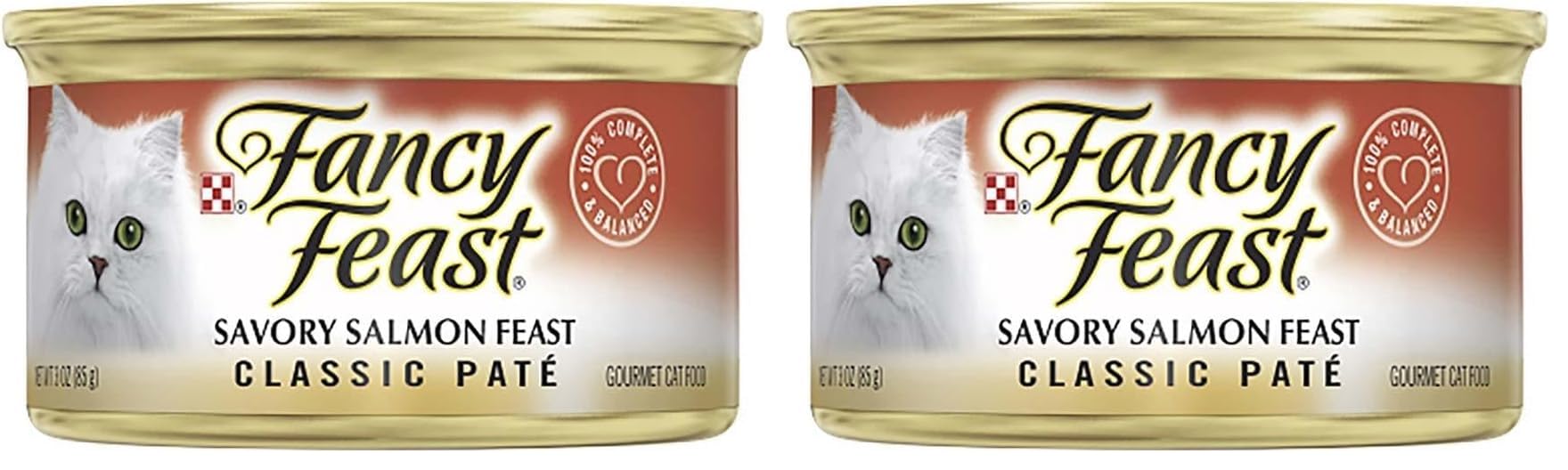 Fancy Feast Gourmet Salmon Feast Cat Food, 3 oz (Pack of 2)
