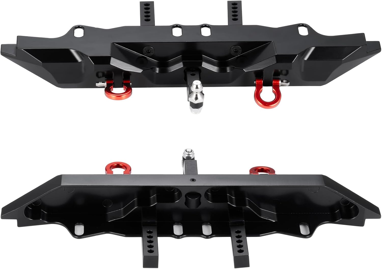 Aluminum RC Rear Bumper with Trailer Hitch & Rear Bumper Mount Upgrade Parts for 1/10 Tra-xxas TRX-4 TRX4 RC Crawler Car