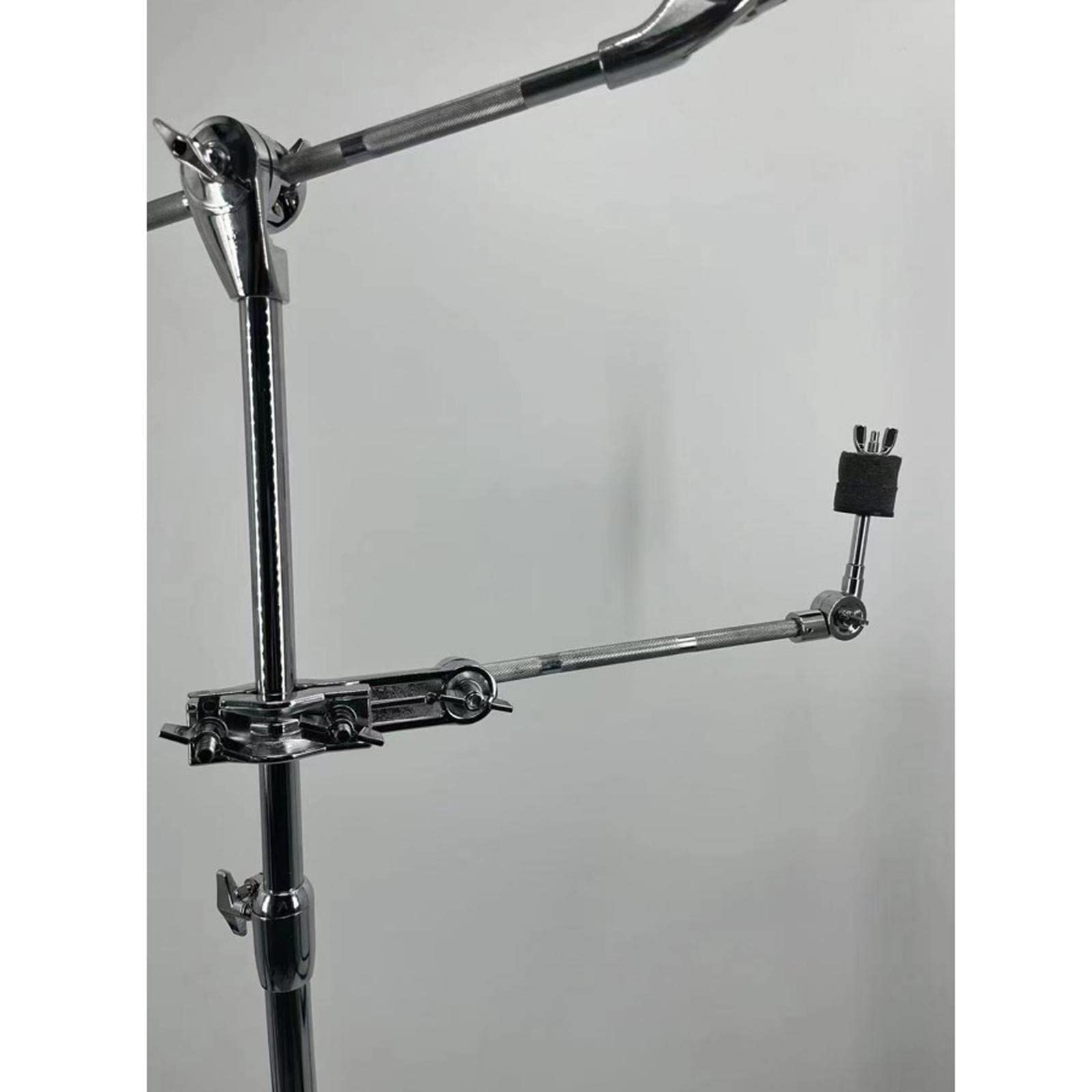 F Fityle Supporto per morsetti di prolunga per batteria Braccio di prolunga regolabile Braccio per asta per piatti con morsetto Accessori per batteria