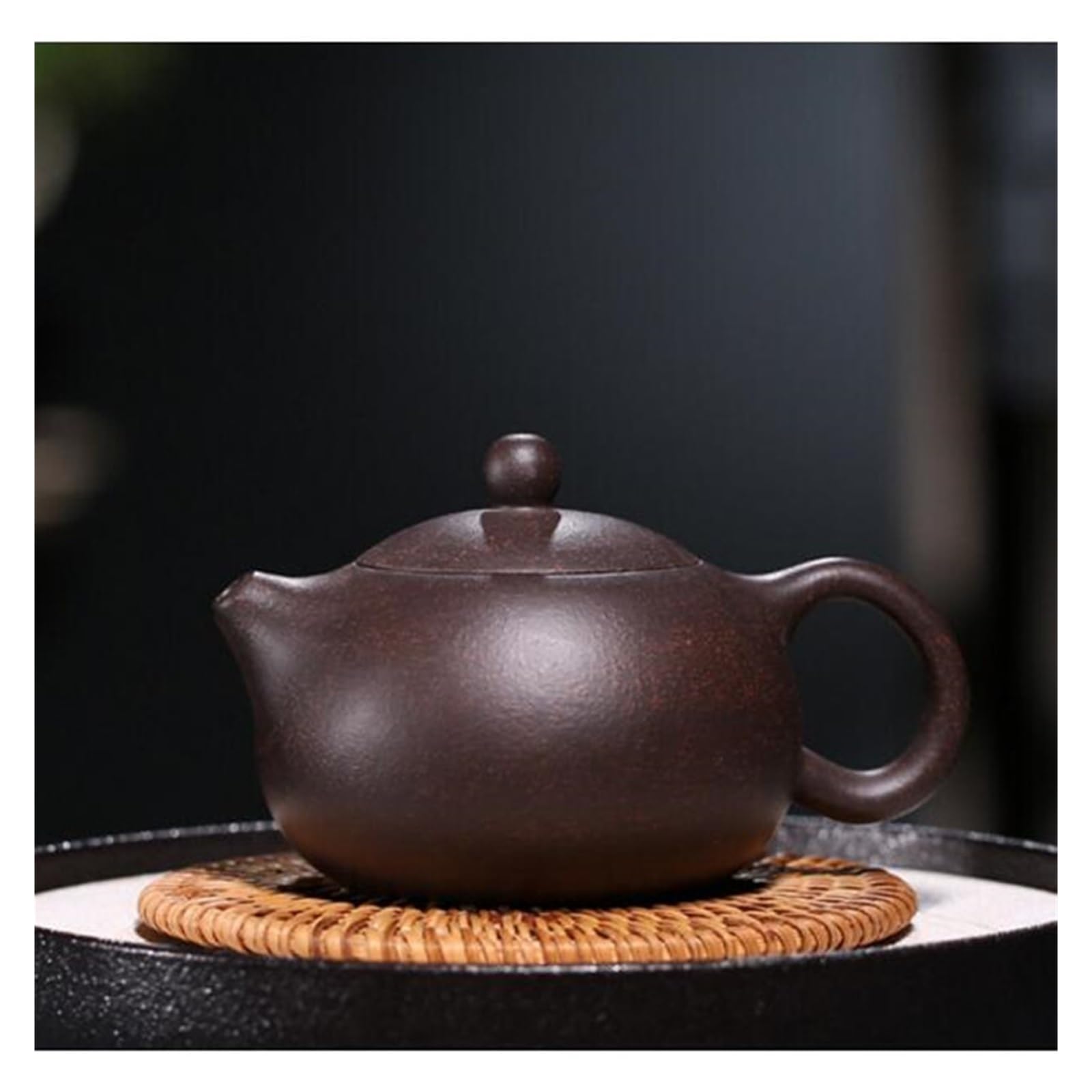 Bollitore da tè fatto a mano in terracotta viola, set da tè con filtro a sfera da 190 ml, teiera retrò, forniture per la cerimonia del tè cinese, teiera per tè sfuso, teiera in ceramica multifunzional