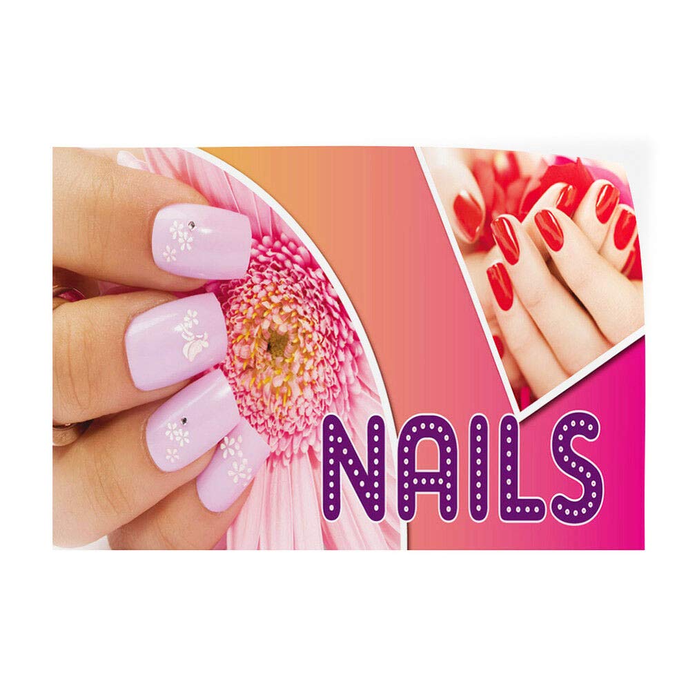 Nails #1 Indoor Store Sign Vinyl Decal Sticker 8"