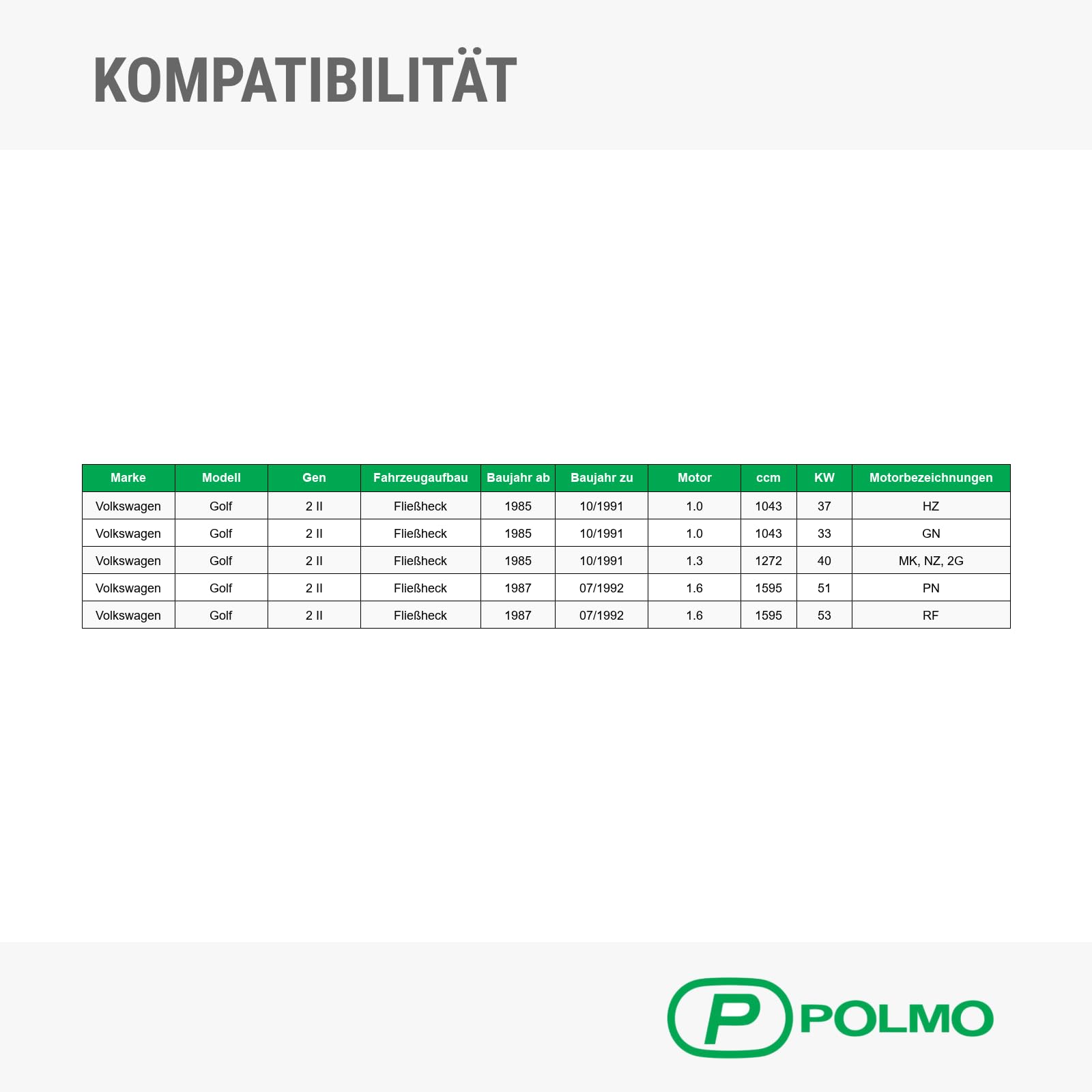 POLMOstrow Auspuff Mitteltopf für VW Golf 2 II 1.0 1.3 1.6 Fließheck 1985-1992