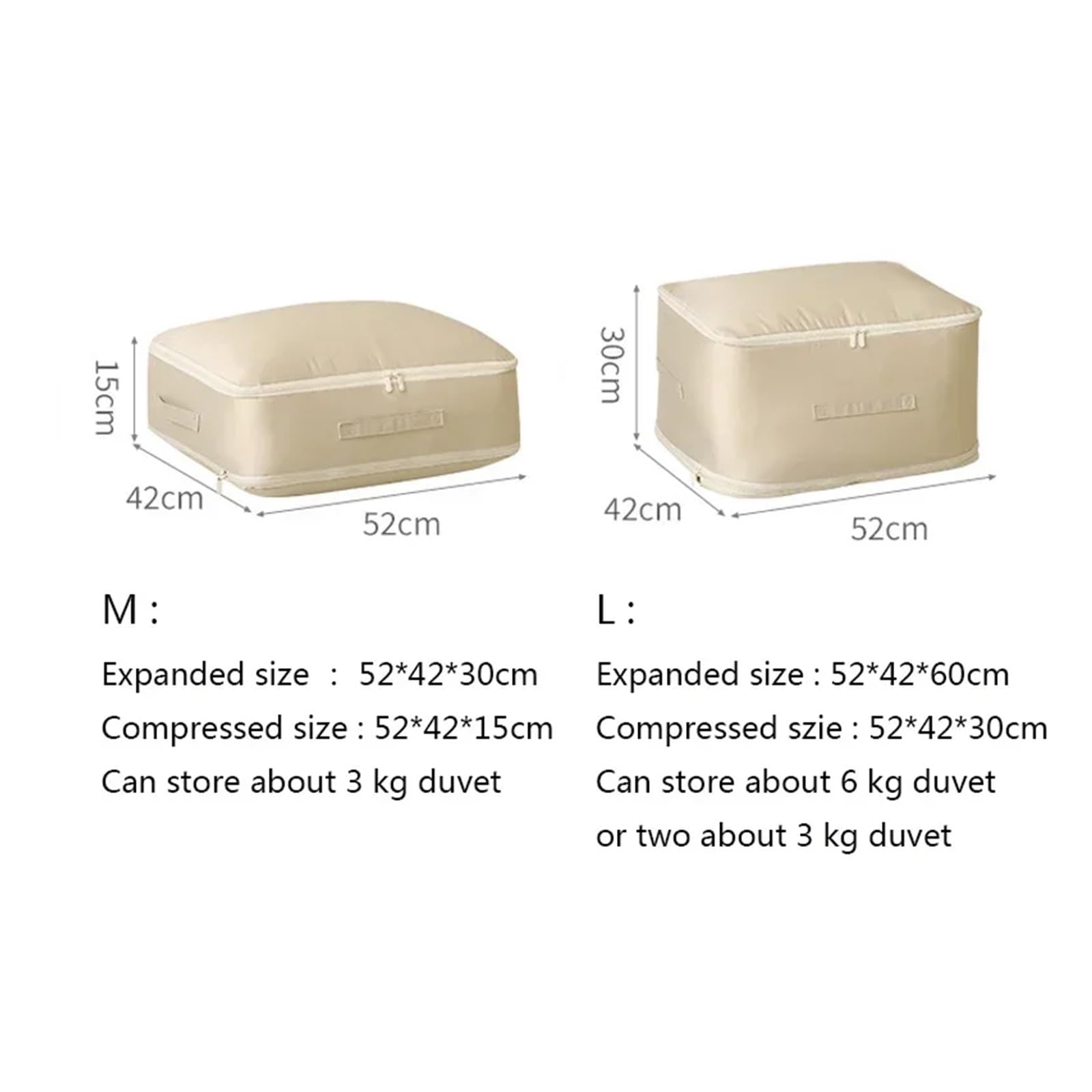 Borsa grande pieghevole for armadio, piumone, trapunta, coperta, capacità di compressione, organizer for cuscini, stoccaggio a