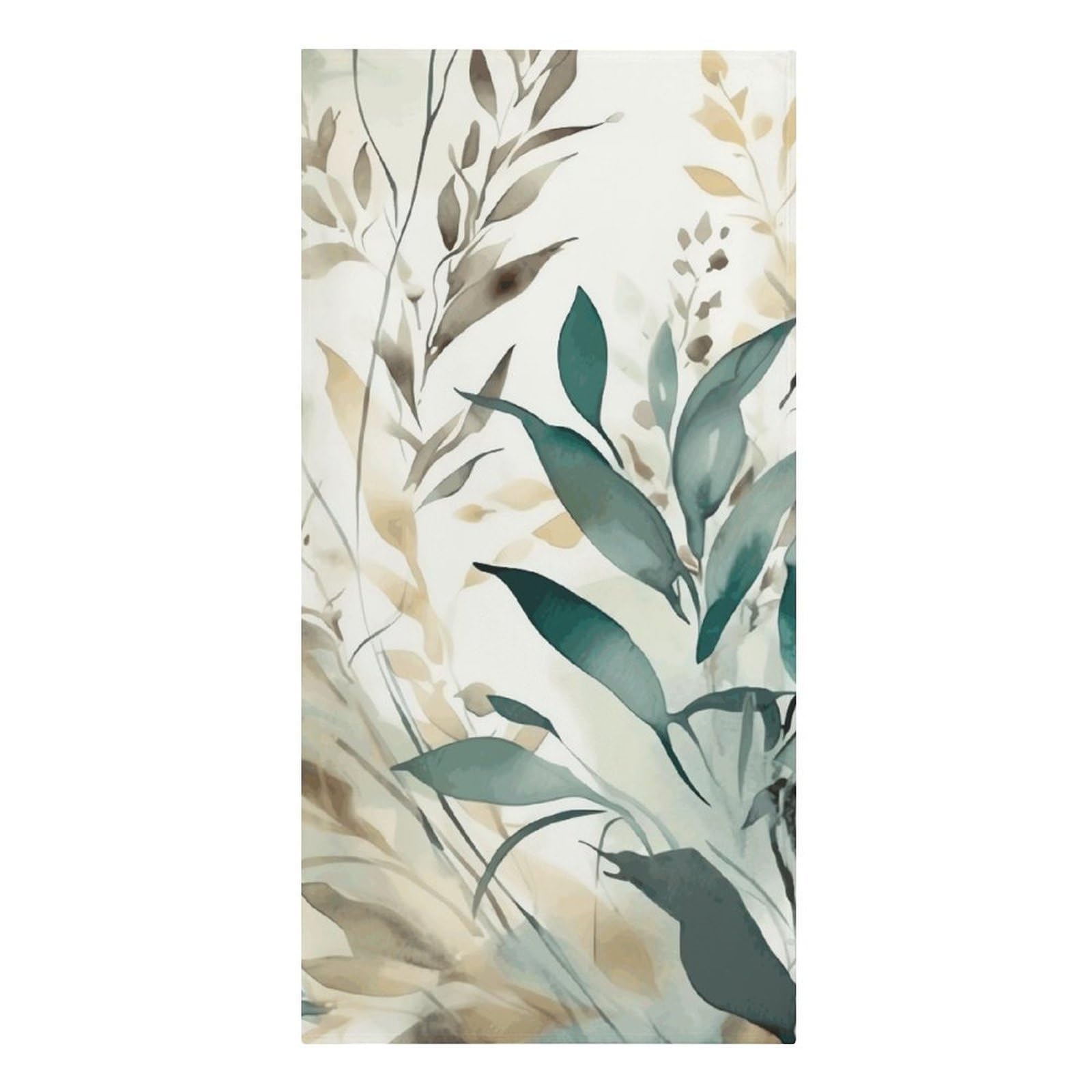 QMNLKH Leaves on White Background Beach Towel for Women, Large Microfiber Pool Towel for Men, Absorbent Swim Towels for Home, Lightweight Bath Towels for Camping, Yoga, 30.3"x61.4"
